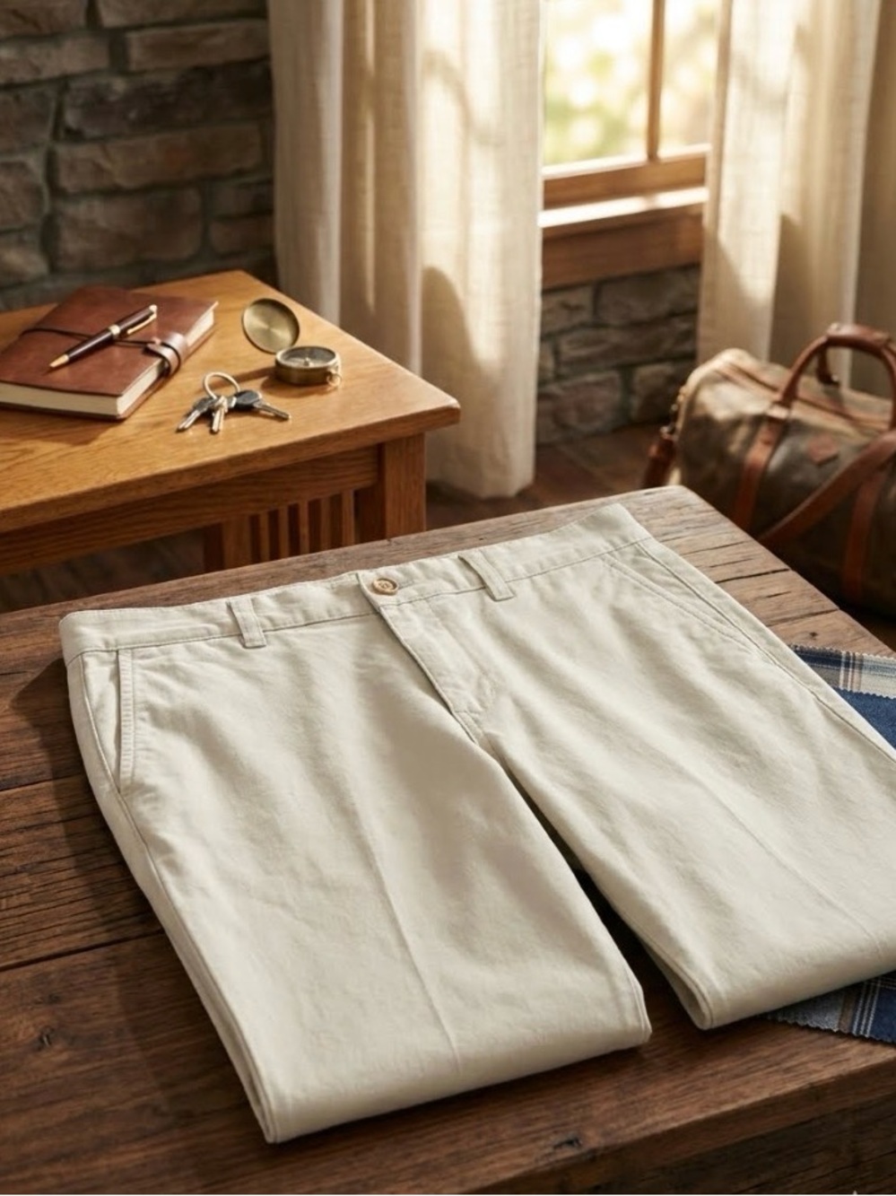 Vineyard Vines Men's Chinos in Light Cream